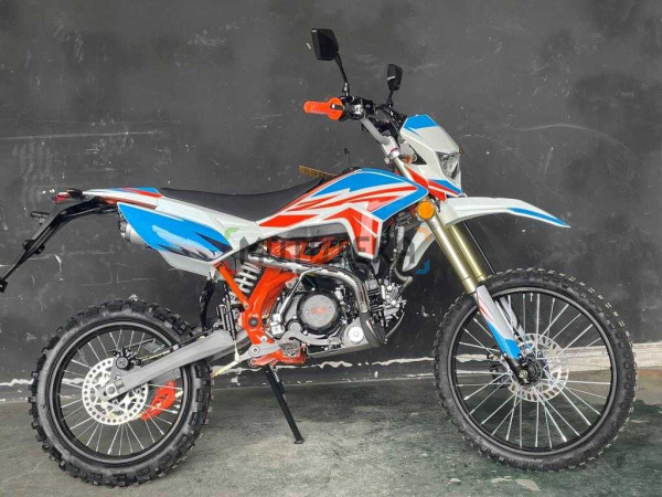 Питбайк Мотомир X - MOTOS RX 140 17/14 голубой/красный | Мототека Питбайк Мотомир X - MOTOS RX 140 17/14 голубой/красный | Мототека